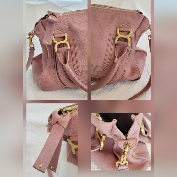 Chloé Marcie Double Carry Leather Bag – Dusty Rose January 2016 - Picture 13 of 16